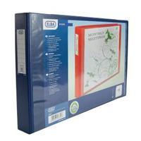 Elba Vision A3 Ring Binder 4 D-Ring Landscape PVC 30mm 300-Sheets Blue