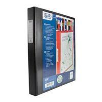 elba a3 40mm pvc 4 d ring upright ring binder black pack of 2