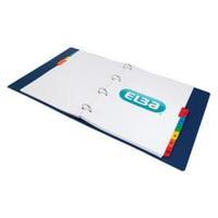 Elba A4 Extra Wide Strongline Reinforced Multi-Coloured Dividers