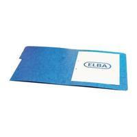 elba boston foolscap part file pressboard elasticated 5 part blue pack