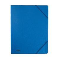 Elba Boston Foolscap Part File Pressboard Elasticated 9-Part Blue Pack