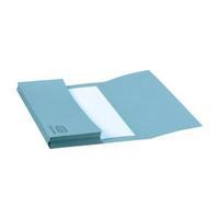 Elba A4 Document Wallet Half Flap Mediumweight 285gsm Blue Pack of 50