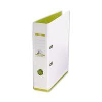 elba mycolour a4 lever arch file polypropylene 80mm whitelime single