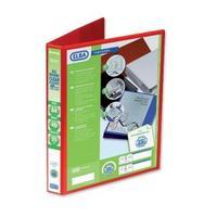 Elba A4 Presentation Ring Binder PVC 4 D-Ring 25mm Capacity Red Pack