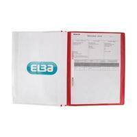 Elba Quotation A4 PVC Folders 160-Sheets Red Pack of 25 400055038