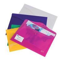 Elba A4 Bright Identity Wallets Polypropylene Assorted Colours Pack of