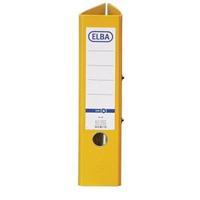 Elba A4 Lever Arch File Coloured Paper Over Board 80mm Spine Yellow