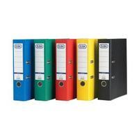 Elba A4 Lever Arch File Coloured Paper Over Board 80mm Spine Assorted