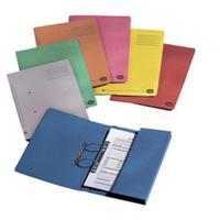 elba strongline foolscap spring pocket file 320gsm red pack of 25