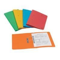 elba strongline foolscap transfer spring file 320gsm assorted pack of