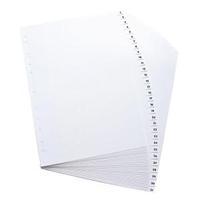 Elba A4 Polypropylene Index Europunched 1-31 120-Micron White Single