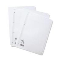 Elba A4 Dividers Europunched 12-Part White Single 400007502