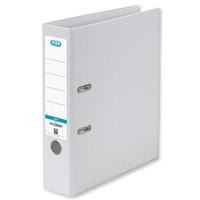 Elba A4 Lever Arch File PVC 70mm Spine White Pack of 10 100202160