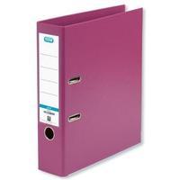 Elba A4 Lever Arch File PVC 70mm Spine Pink Pack of 10 100023300