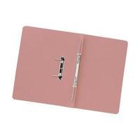 Elite Transfer Spring File 315gsm Capacity 38mm Foolscap Pink Pack 50