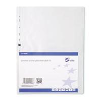 elite a4 presentation punched pocket polypropylene top opening 100