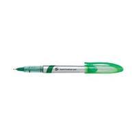 elite fineliner pen liquid 08mm tip 04mm line green pack of 12