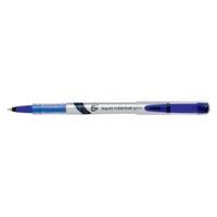 elite rollerball pen liquid fine 07mm tip 05mm line blue pack 12