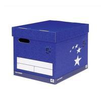 Elite Superstrong Archive Storage Box Foolscap Blue Pack 10 924650