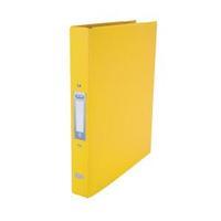 elba yellow a4 2 ring binder 25mm pack of 10 400001510