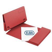 Elba Red Longflap Document Wallet Pack of 50 100090257