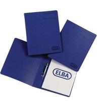Elba A4 Blue Pressboard Ring Binder Pack of 10 400001666