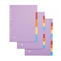 Elba A4 5-Part Card Divider Assorted 100080808