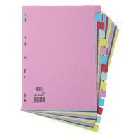 elba a4 15 part assorted card divider 100080774