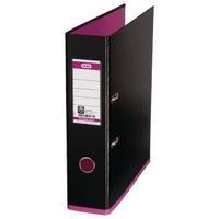 Elba MyColour A4 Black and Pink Lever Arch File 100081035