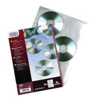 Elba Clear CD and DVD Pockets Pack of 10 100206995