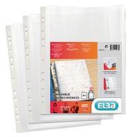 Elba A4 Clear Expanding Punched Pockets Pack of 10 100080753
