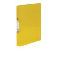 elba snap polypropylene a4 ring binder yellow pack of 10 400001908