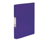 elba snap polypropylene a4 ring binder purple pack of 10 400002003