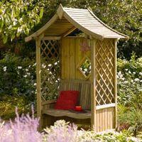 Elegant Wooden Arbour with Assembly Service