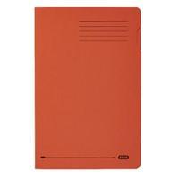 elba heavyweight foolscap 290gsm orange square cut folder 100090220