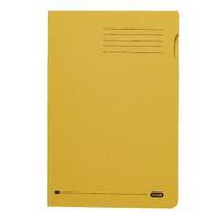 Elba Foolscap Yellow Square Cut Folder Pack of 100 100090223
