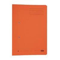 elba strongline foolscap orange spring pocket file pack of 25