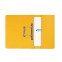 Elba Strongline Foolscap Yellow Spring Pocket File Pack of 25