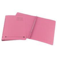 Elba Foolscap Pink Flat Bar File Pack of 25 100090155