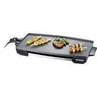 Electric Table grill Severin KG 2397 with manual temperature settings Stainless steel (brushed), Black