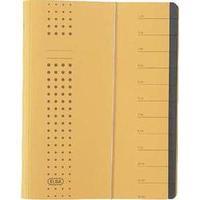 Elba Sorting File Chic, 12 Compartments, Carton Yellow Elba