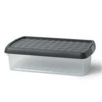 Elite 7 Litre Storage Clip Box Clear Plastic Stackable with Lid 939892