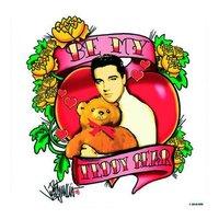 Elvis Presley Be My Teddy Bear Individual Coaster