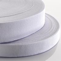 Elastic Woven Flat 19mm x 25m - White