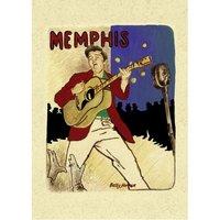 elvis presley memphis postcard