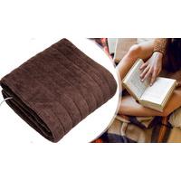 electric luxury heated chocolate throw overblanket