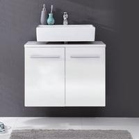 Elvis Wall Mount Vanity Cabinet In White With High Gloss Fronts