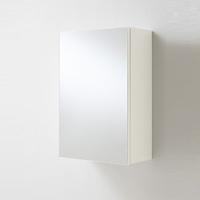 Elena Bathroom Wall Mounted Cabinet In White With Mirrored Door