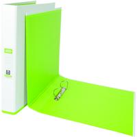 Elba Mycolour Ring Binder Whte/Lime