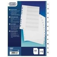 Elba A4 Mylar Index 1-12 White 100204617